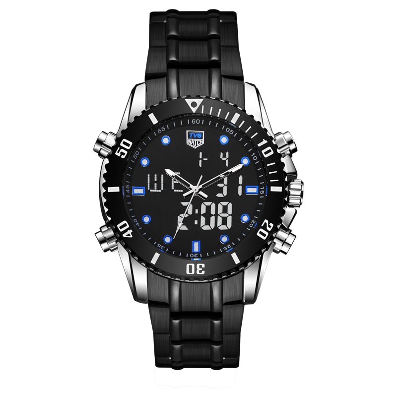 TVG 2019 Hight Quality New Luxury Stainless Steel Quartz Watch Sport Watch Men LED  ո Watches Gifts   Men